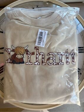 NWT LARGE Highland Cow Carhartt Womens’ Sweatshirt
